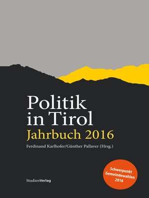 cover image of Politik in Tirol. Jahrbuch 2016